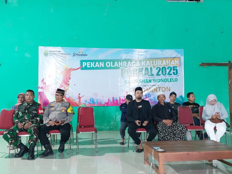 Pembukaan Pekan Olahraga Kalurahan Cabang Olahraga Bulu Tangkis Kalurahan Wonolelo